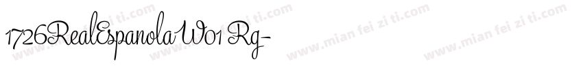 1726RealEspanolaW01 Rg字体转换